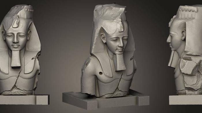 نموذج ثلاثي الأبعاد لآلة CNC التماثيل والنقوش المصرية رمسيس الثاني